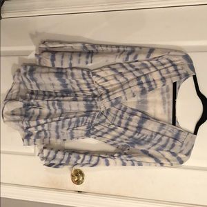 NEW : Audrey tie dye blue and white romper !